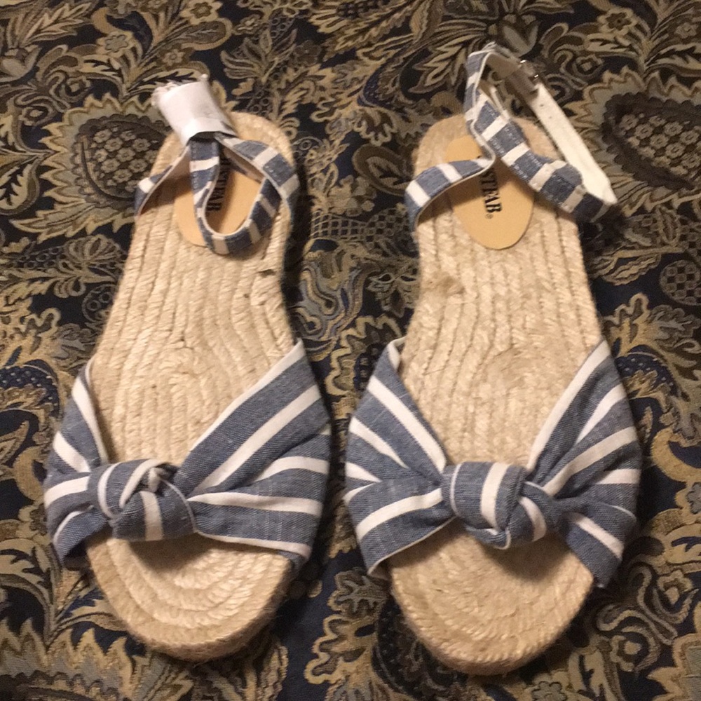 Just Fab Size 8 Lace Up Sandals